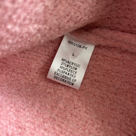 THML Pink and Brown Crew Neck Sweater - Picture 3 of 6